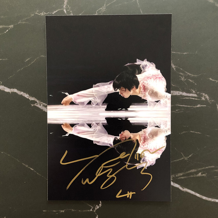 Hanyu Yuzuru Signed Photo Autographs Collectibles 6 inch handwritten 羽生结弦