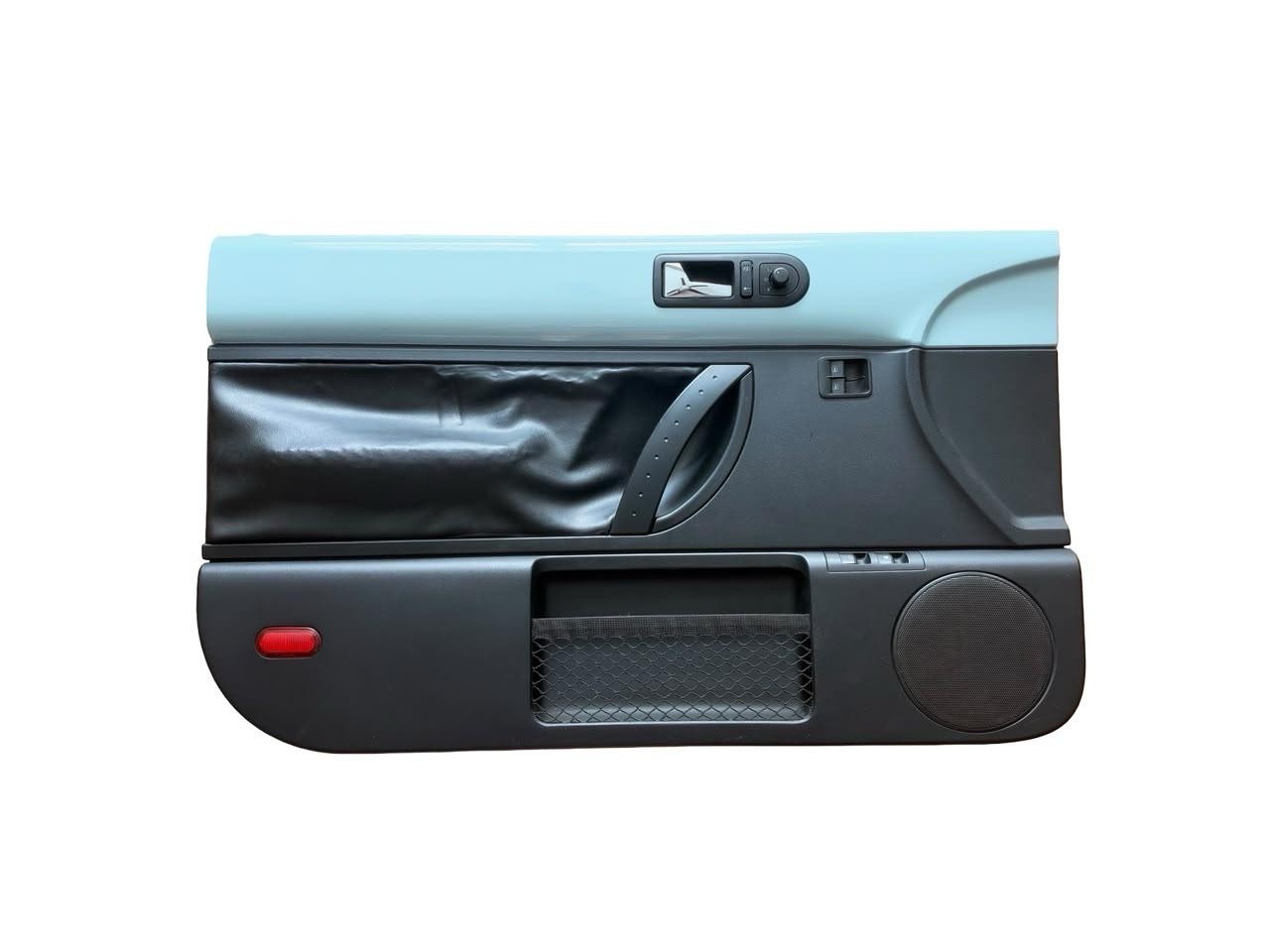 1998-2010 Volkswagen Beetle HARDTOP Left Driver Door Panel Light Blue / Black