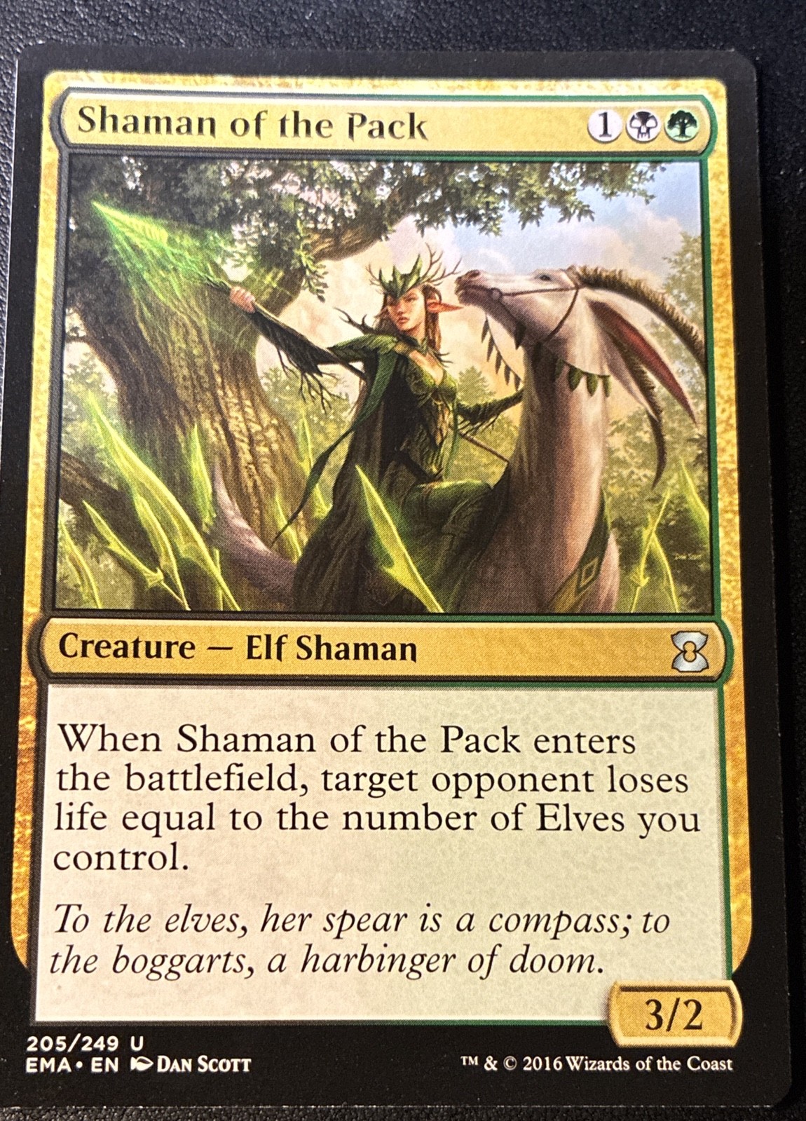 Magic The Gathering Shaman of the Pack Eternal Masters Mtg 205 Magic The Gathering Shaman of the Pack Eternal Masters Mtg 205
