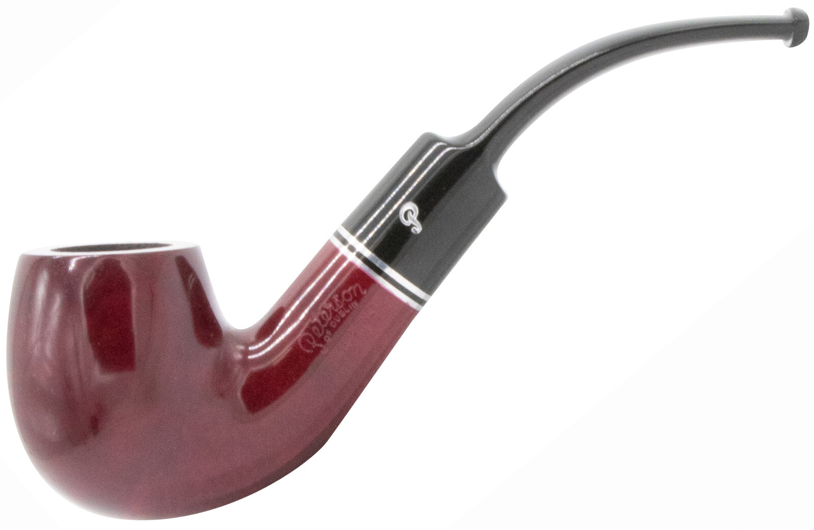 Peterson Dublin Red Killarney 221 Smooth Full Bent Apple Pipe Fishtail - 3037K