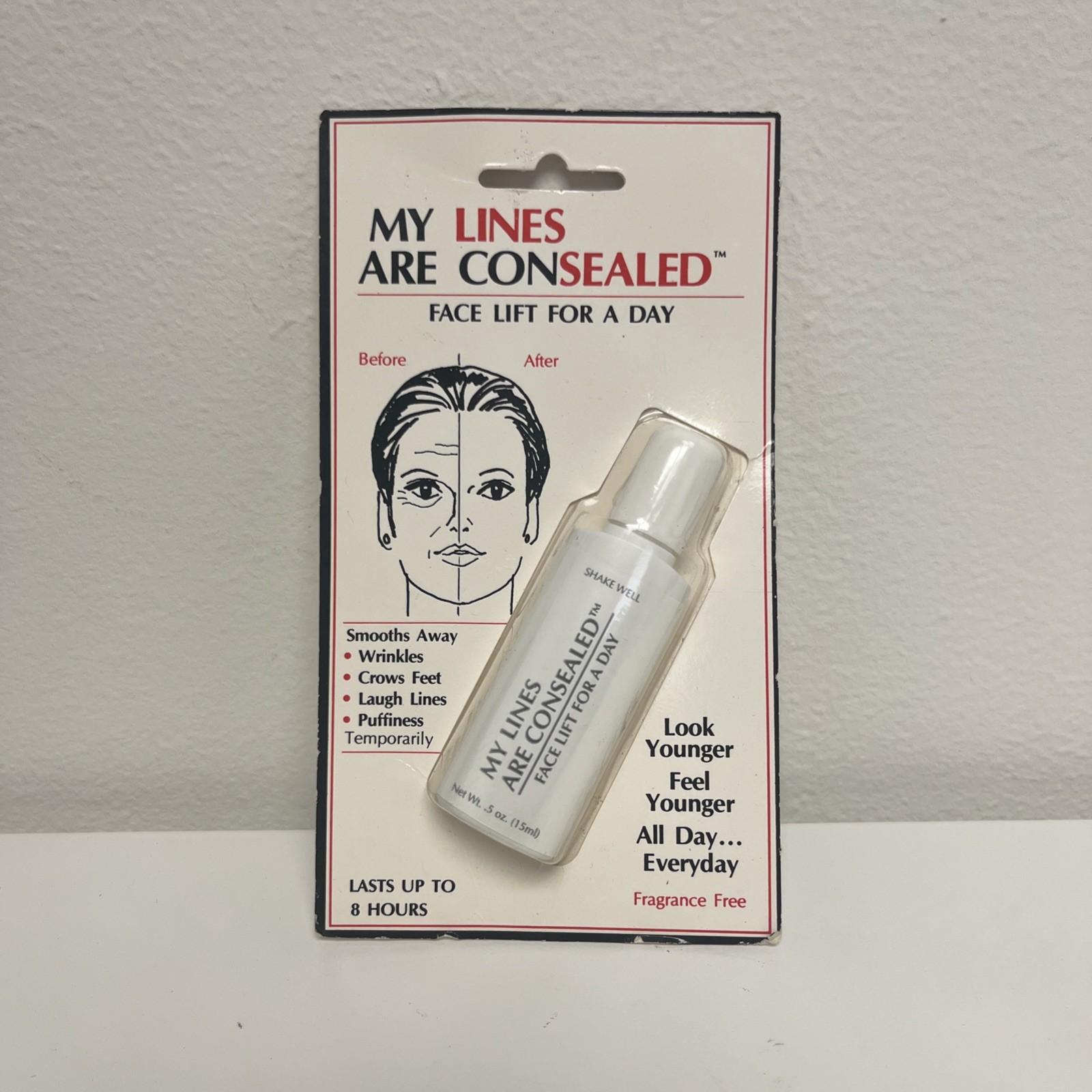 VTG My Lines Are Consealed Face Lift For A Day Temporary Facelift New Sealed NOS VTG My Lines Are Consealed Face Lift For A Day Temporary Facelift New Sealed NOS