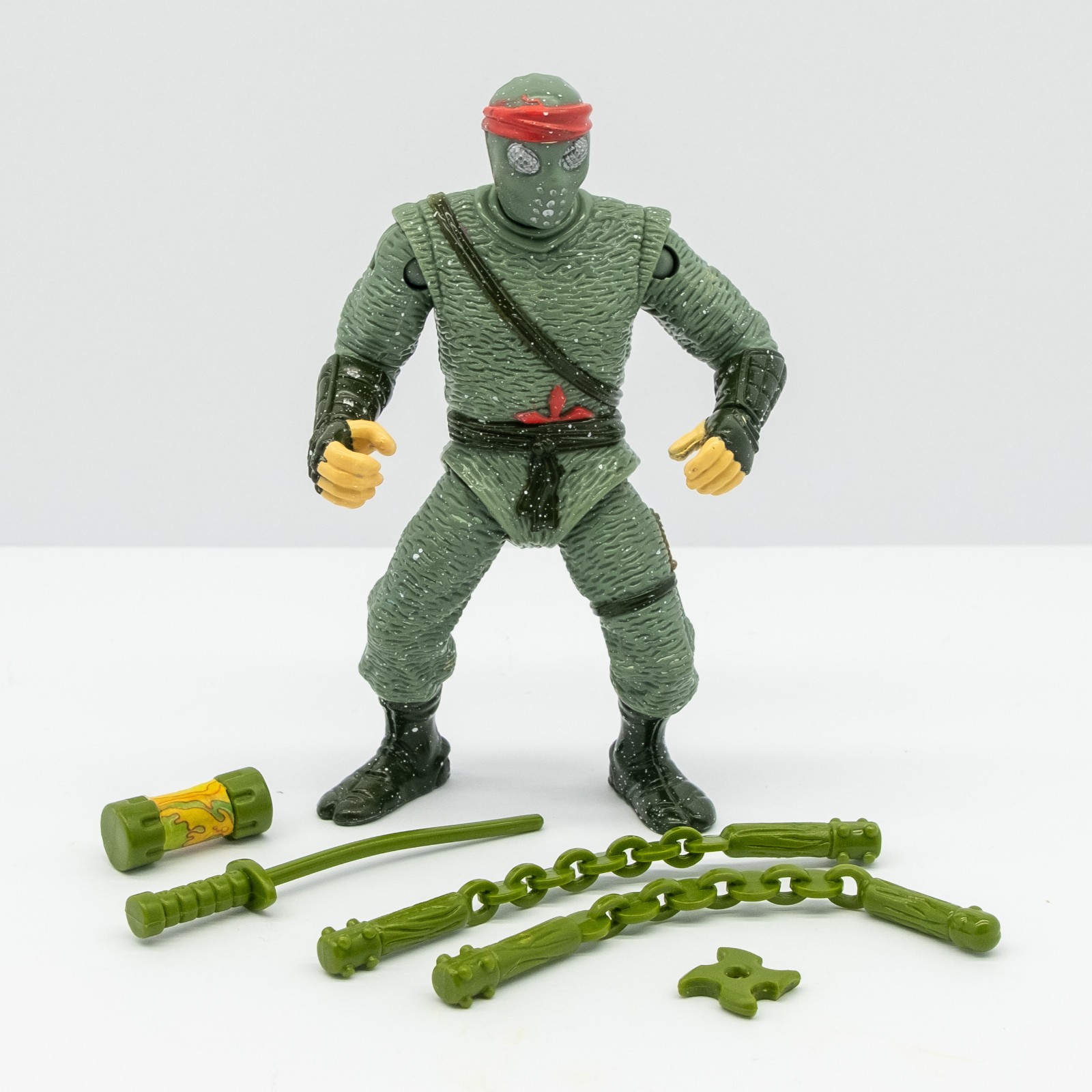 1992 TMNT Movie Star Foot Soldier Vintage Figure Near Complete Ninja Turtles