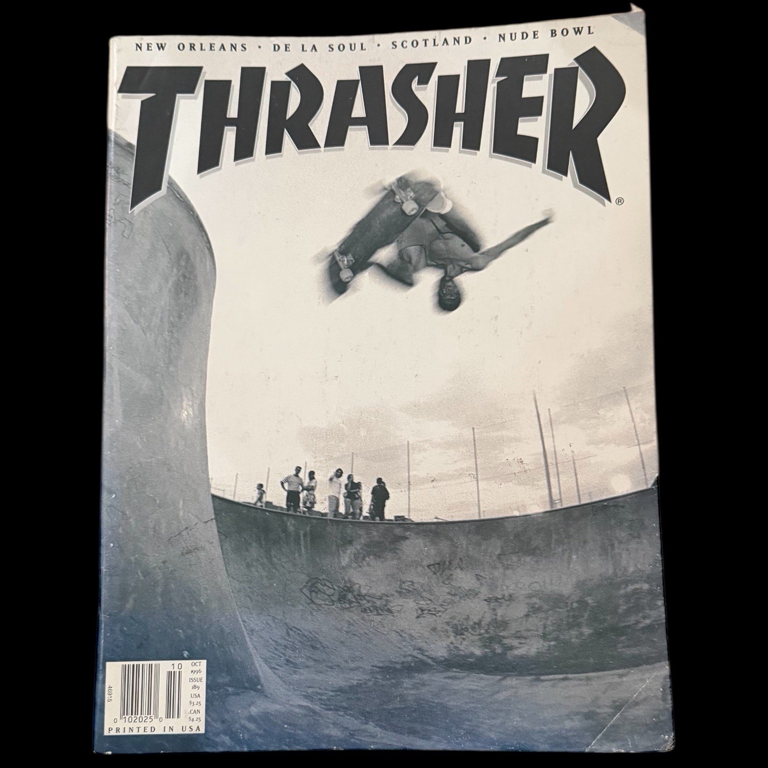 Thrasher Skateboard Magazine Oct. 1996 New Orleans, De La Soul, Scotland