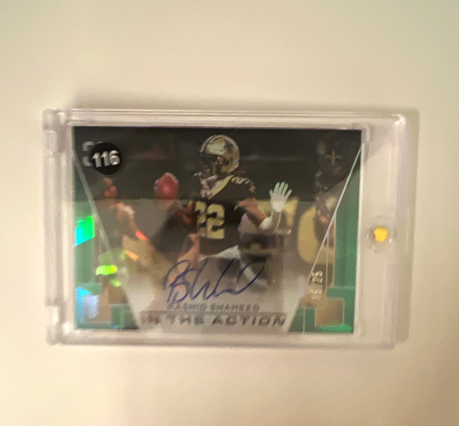Panini 2024 Photogenic In the Action Rashid Shaheed Saints Auto /25 ITA-RSE