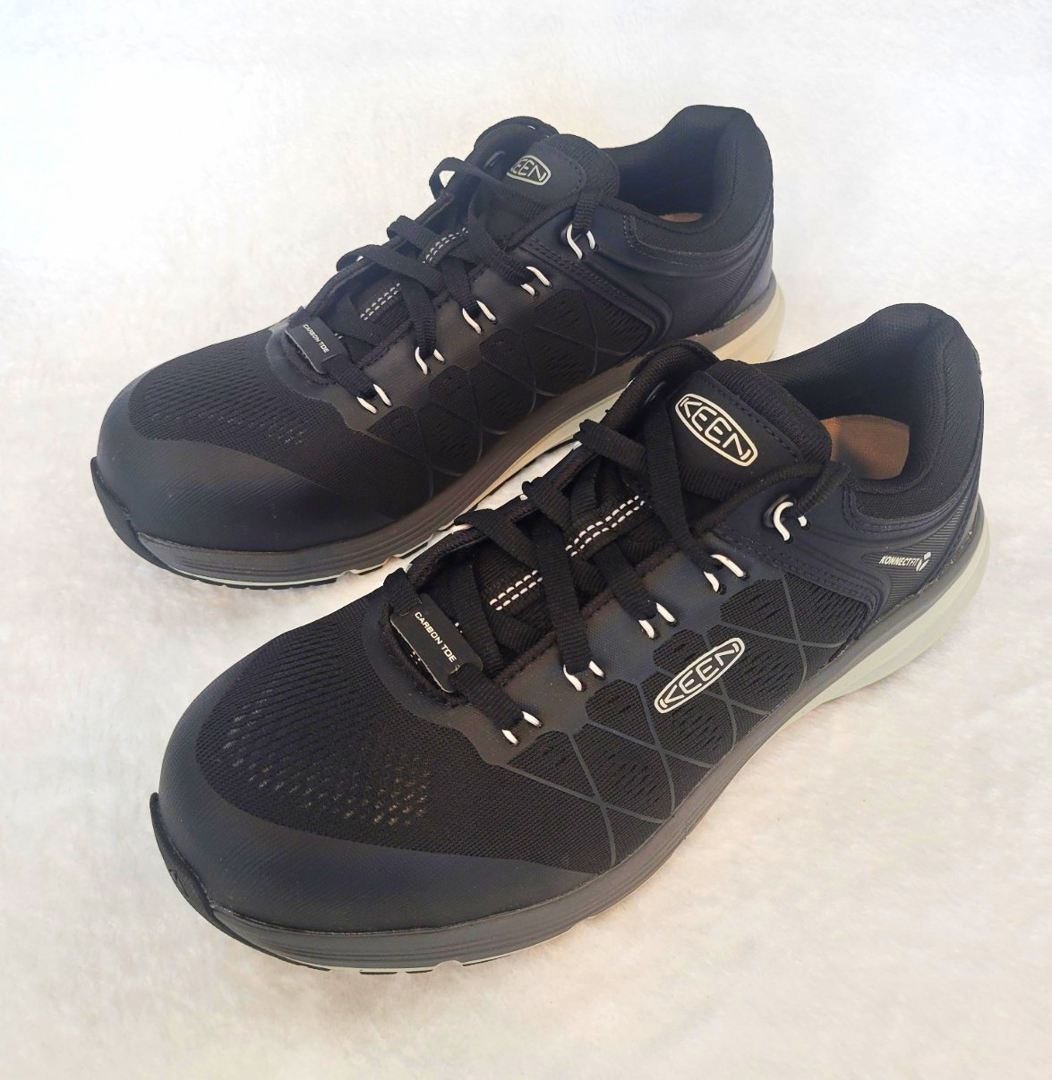 KEEN Utility Men's Work Shoes 10 D Black Electrical Hazard EH ASTM F2413-24