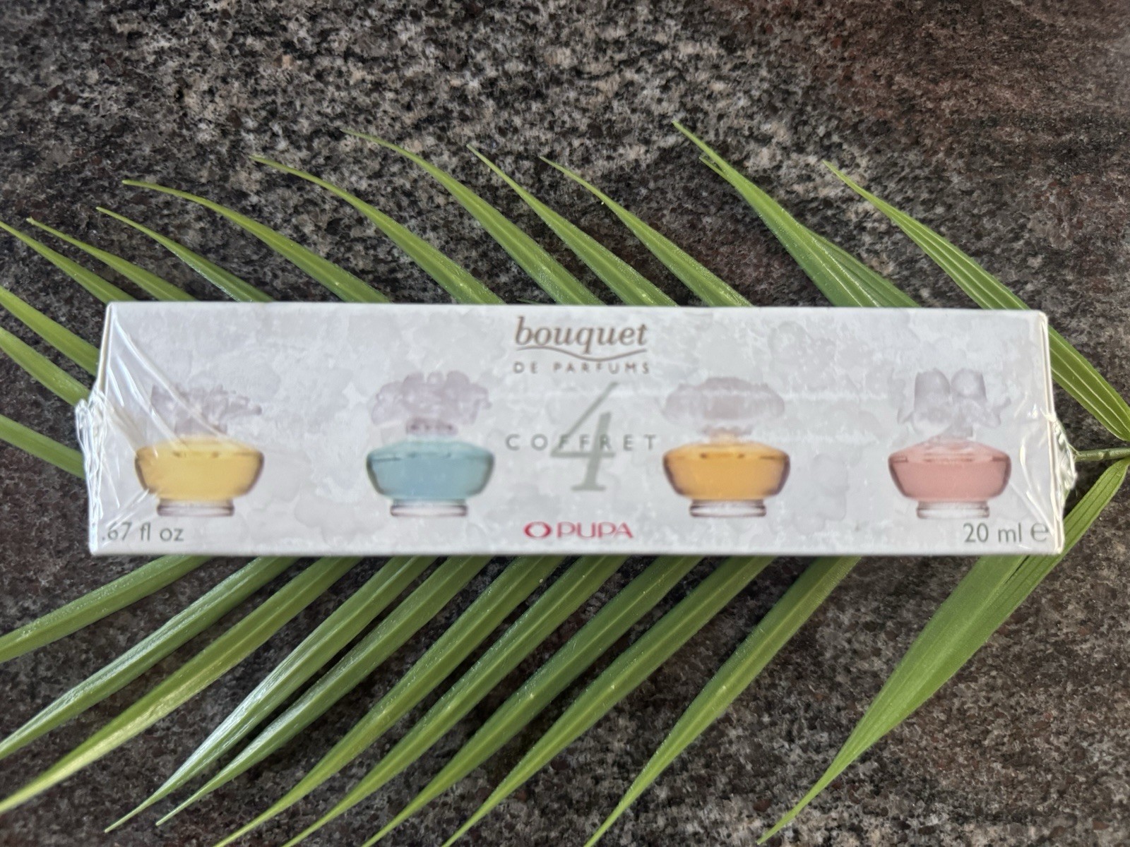Vintage Pupa coffret bouquet de parfums .67 fl oz Set of 4 sealed / Unopened Vintage Pupa coffret bouquet de parfums .67 fl oz Set of 4 sealed / Unopened