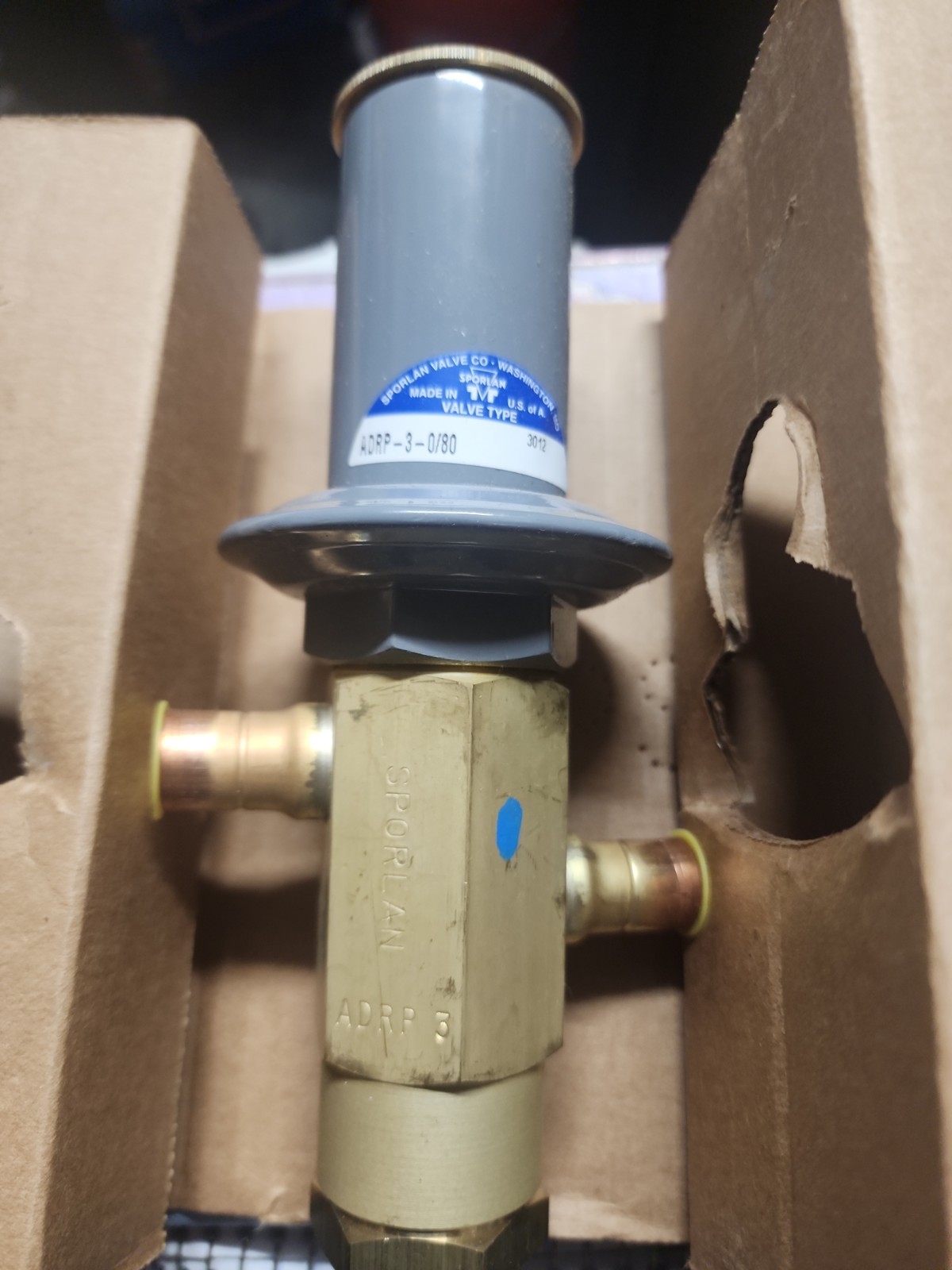Sporlan Discharge Bypass Valve ADRP-3 0/80 Adjustment Range 5/8\ Sporlan Discharge Bypass Valve ADRP-3 0/80 Adjustment Range 5/8\