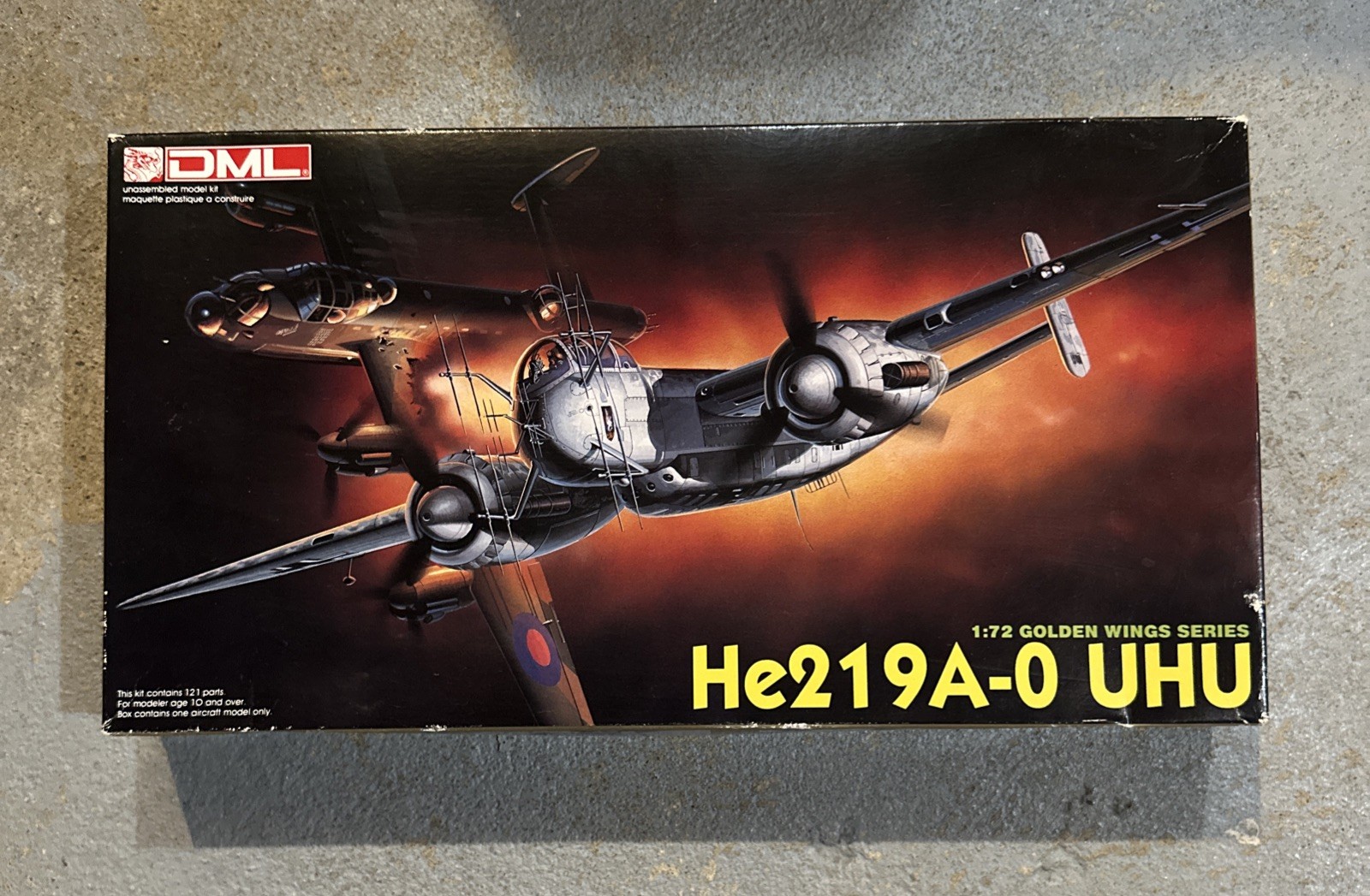 Vintage Dragon/DML- He219A-0 UHU Golden Wing Series Model #5005 1:72 NEW
