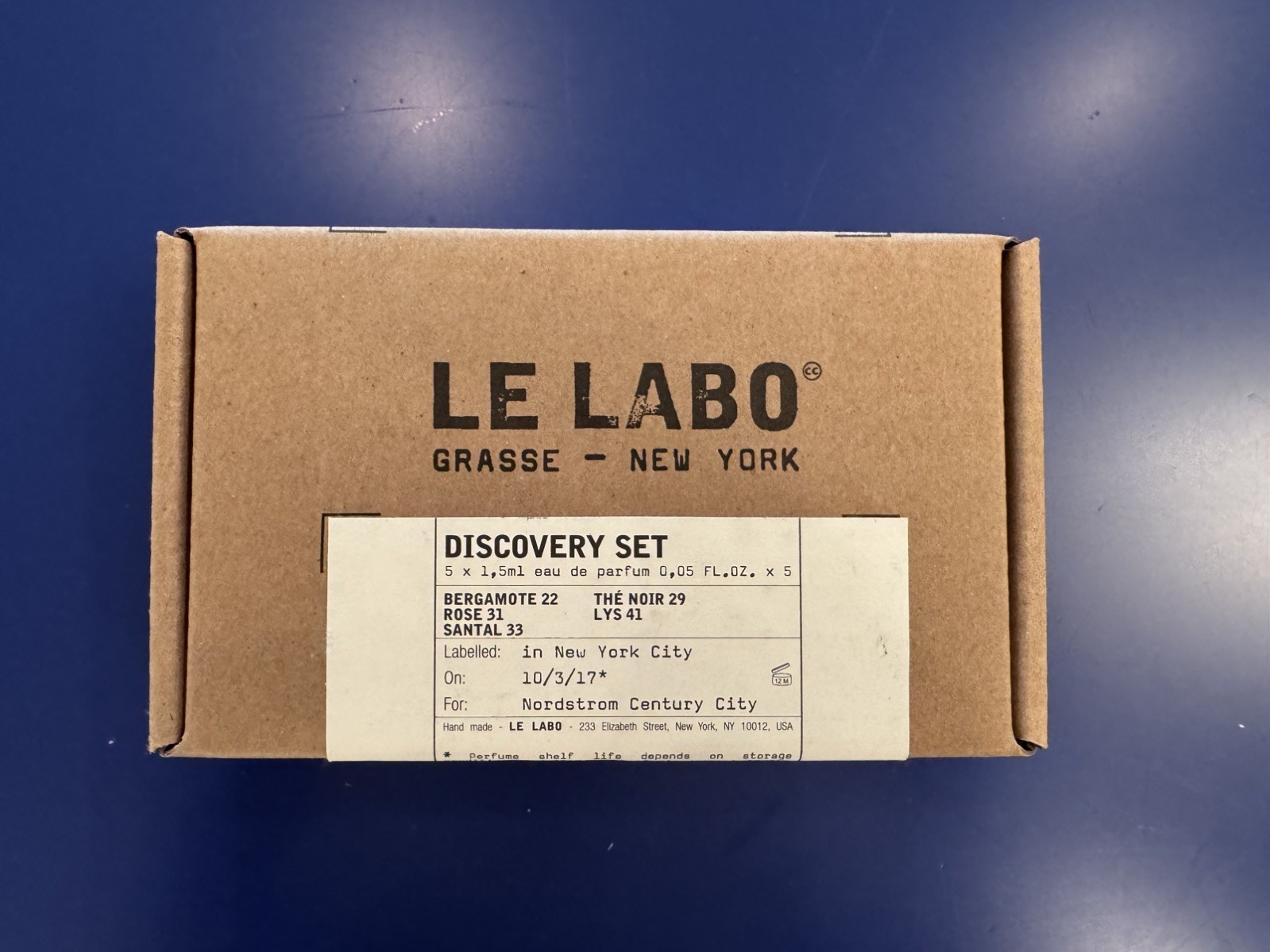 NEW Le Labo Grasse New York x 5 Trial Vials.05oz/1.5mL DISCOVERY SET NEW Le Labo Grasse New York x 5 Trial Vials.05oz/1.5mL DISCOVERY SET
