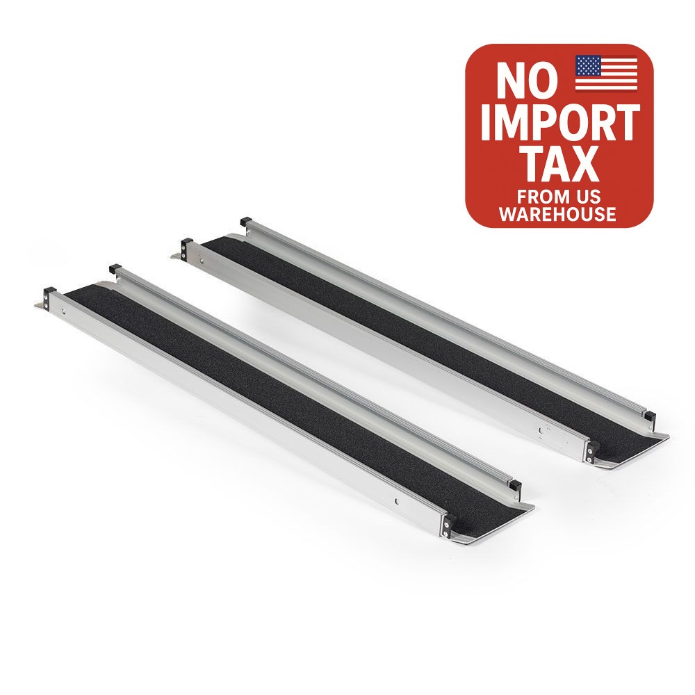 Titan Ramps 4\' to 7\' Telescoping Aluminum Wheelchair Ramp w/Bag - 600 lb. Capac Titan Ramps 4\' to 7\' Telescoping Aluminum Wheelchair Ramp w/Bag - 600 lb. Capac