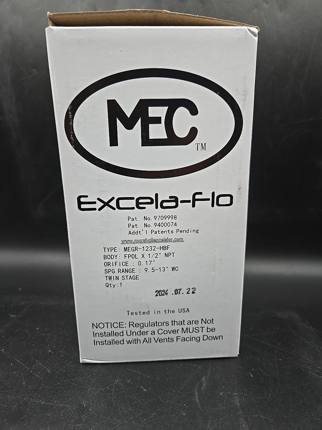MEC Excela-Flo MEGR-1232-HBF Twin Stage Propane Regulator FPOL x 1/2 FNPT MEC Excela-Flo MEGR-1232-HBF Twin Stage Propane Regulator FPOL x 1/2 FNPT