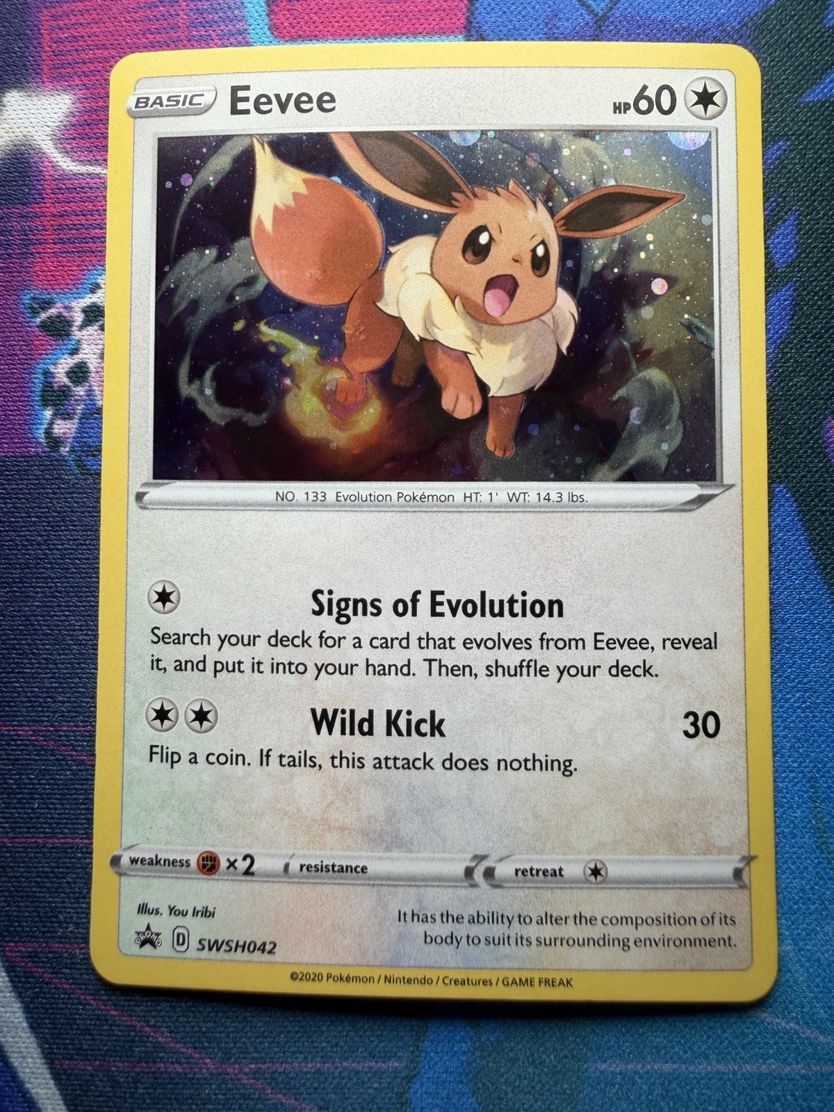 Pokemon Eevee Sword & Shield Promo Holofoil SWSH042 Pokemon Eevee Sword & Shield Promo Holofoil SWSH042