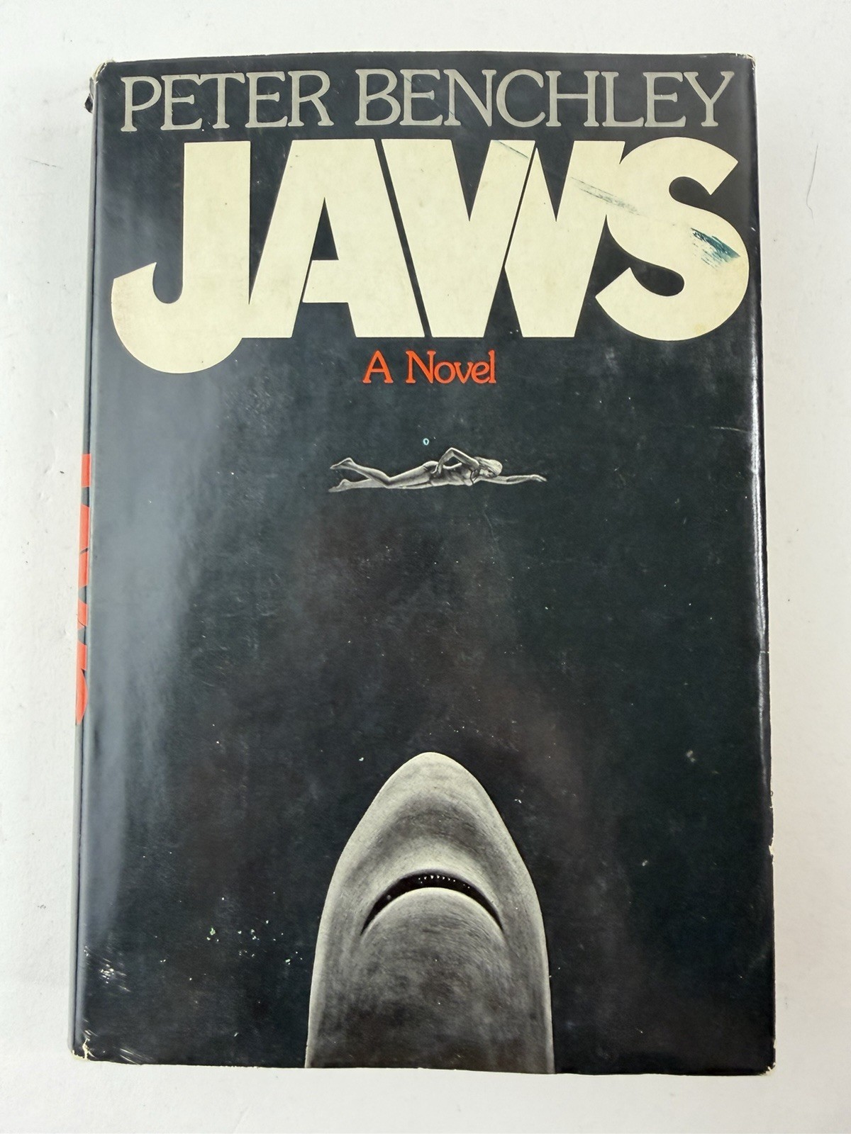 Jaws Peter Benchley 1st Edition 1974 Later Printing $6.95 HCDJ Gutter Code P48