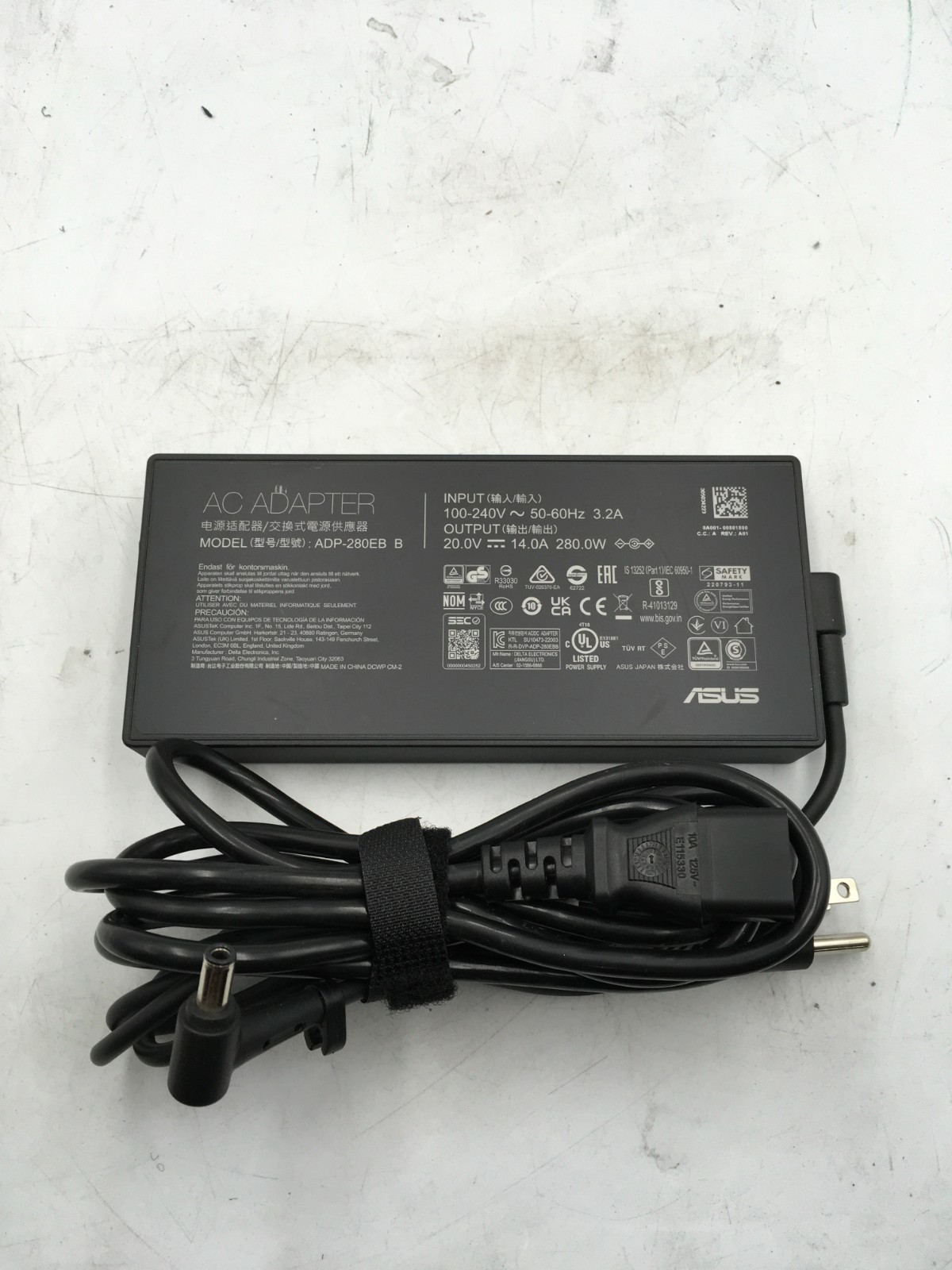 Original ASUS 280W ADP-280EB B AC Adapter for ROG Strix Scar 17/Zephyrus Duo RS Original ASUS 280W ADP-280EB B AC Adapter for ROG Strix Scar 17/Zephyrus Duo RS