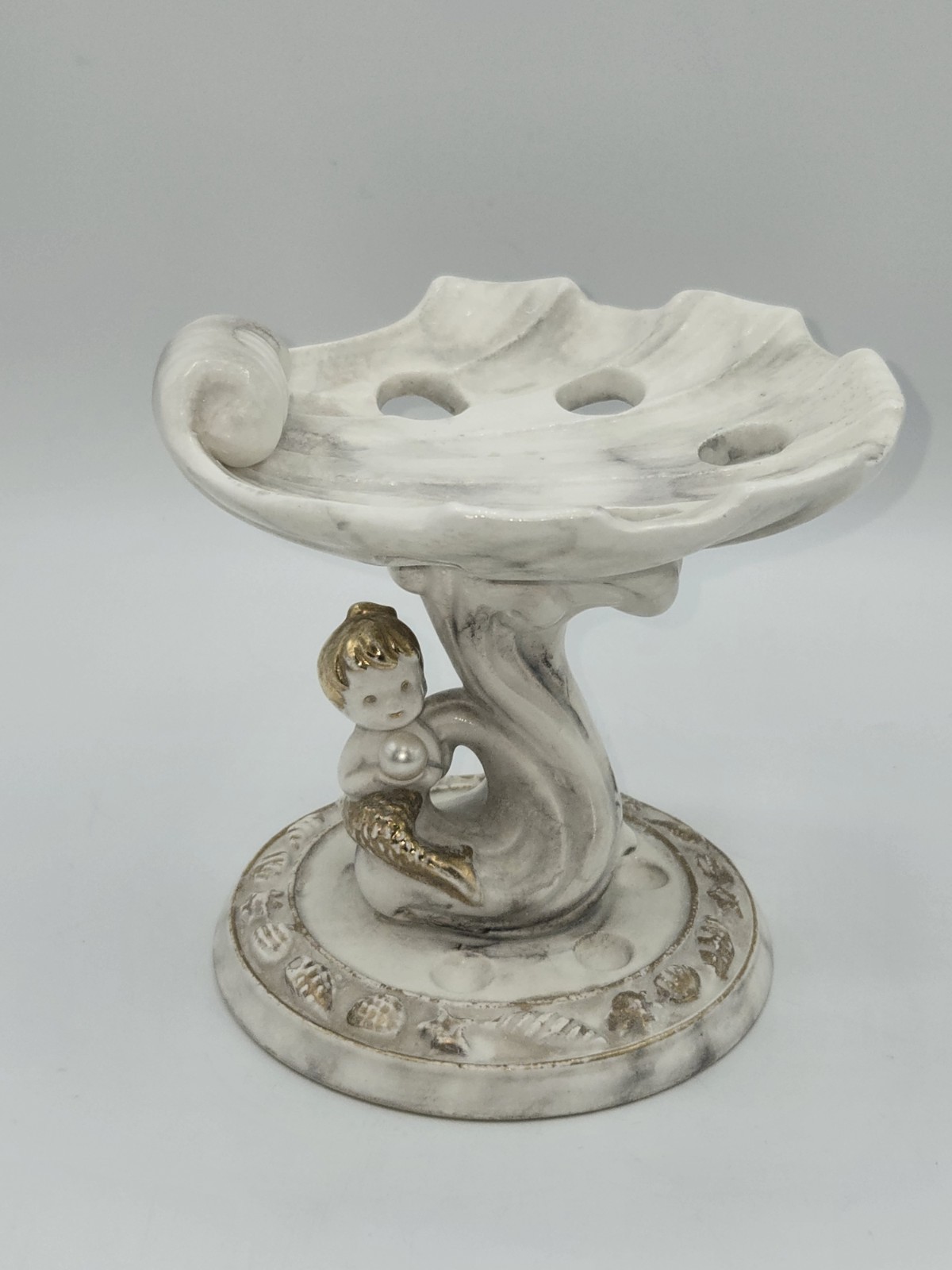 Vintage Napcoware Toothbrush Holder Cherub Alabastro C-531 4.75” Vintage Napcoware Toothbrush Holder Cherub Alabastro C-531 4.75”