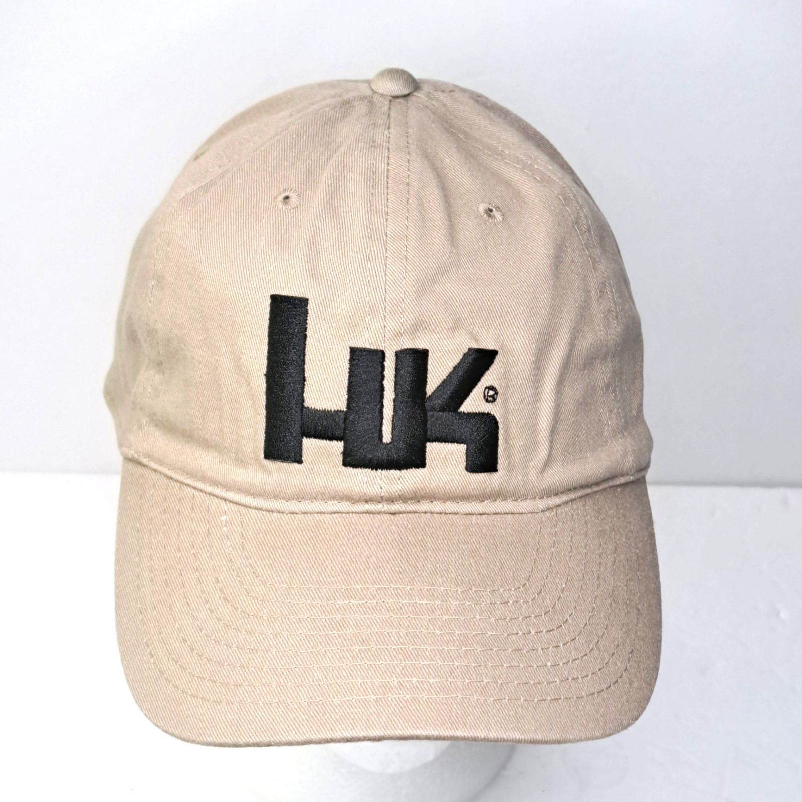 NEW Heckler & Koch Authentic Hk Cotton Tan Range Shooter Cap w/ Free Decal