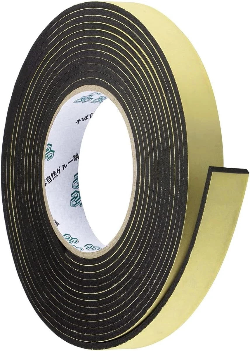 33Ft Car Speaker Sealing Foam Tape 2mm x 10mm Soundproof Waterproof Gasket