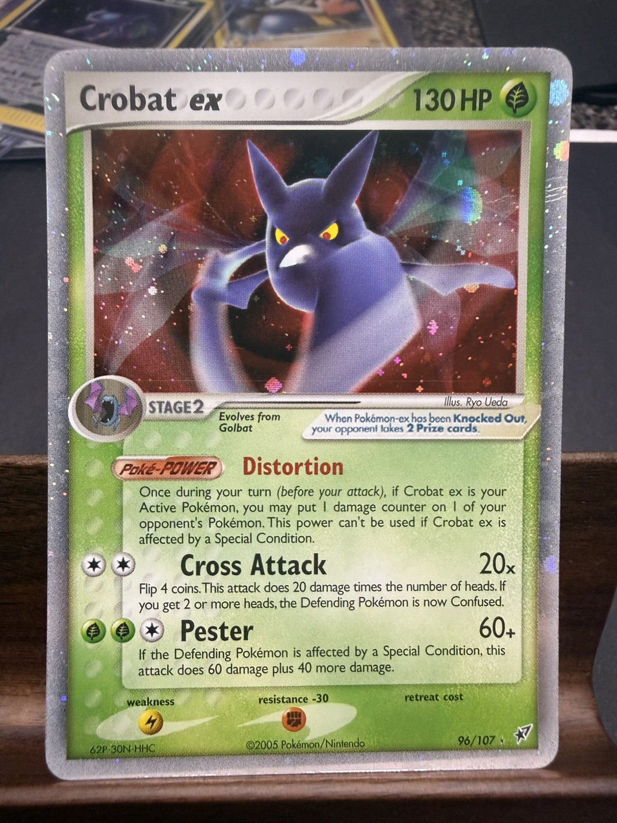 Crobat ex 96/107 Holo EX Rare Deoxys Pokemon
