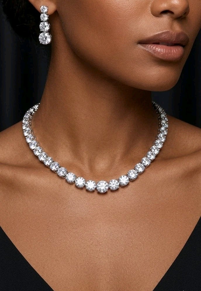 10CT Lab Created Diamond Gorgeous White Shiny Color Round Jewelry Set Women 10CT Lab Created Diamond Gorgeous White Shiny Color Round Jewelry Set Women