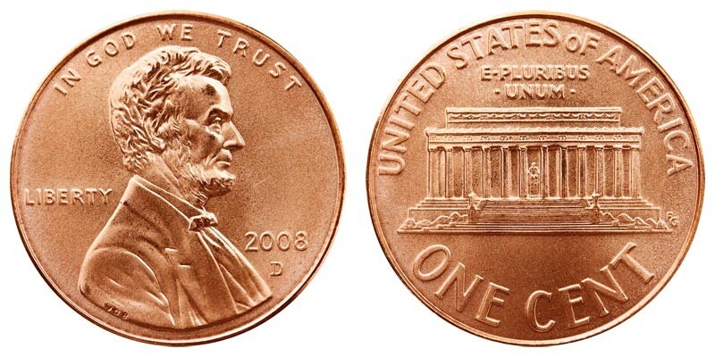 2008 D LINCOLN PENNY CENT - 1c Lincoln Memorial theme ** ON HAND **