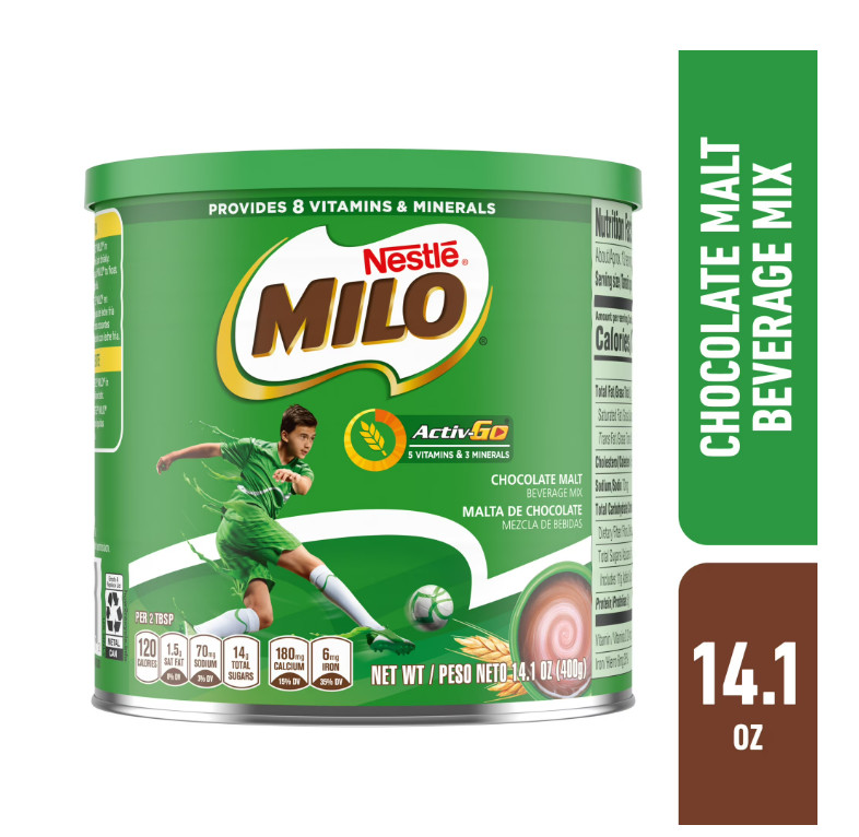 Nestle Milo Active Go Chocolate Malt Powder Drink Mix, 14.1 oz