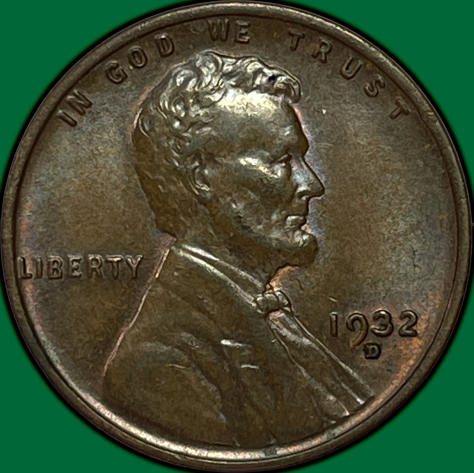 1932-D Lincoln Wheat Cent Uncirculated UNC Coin #48158
