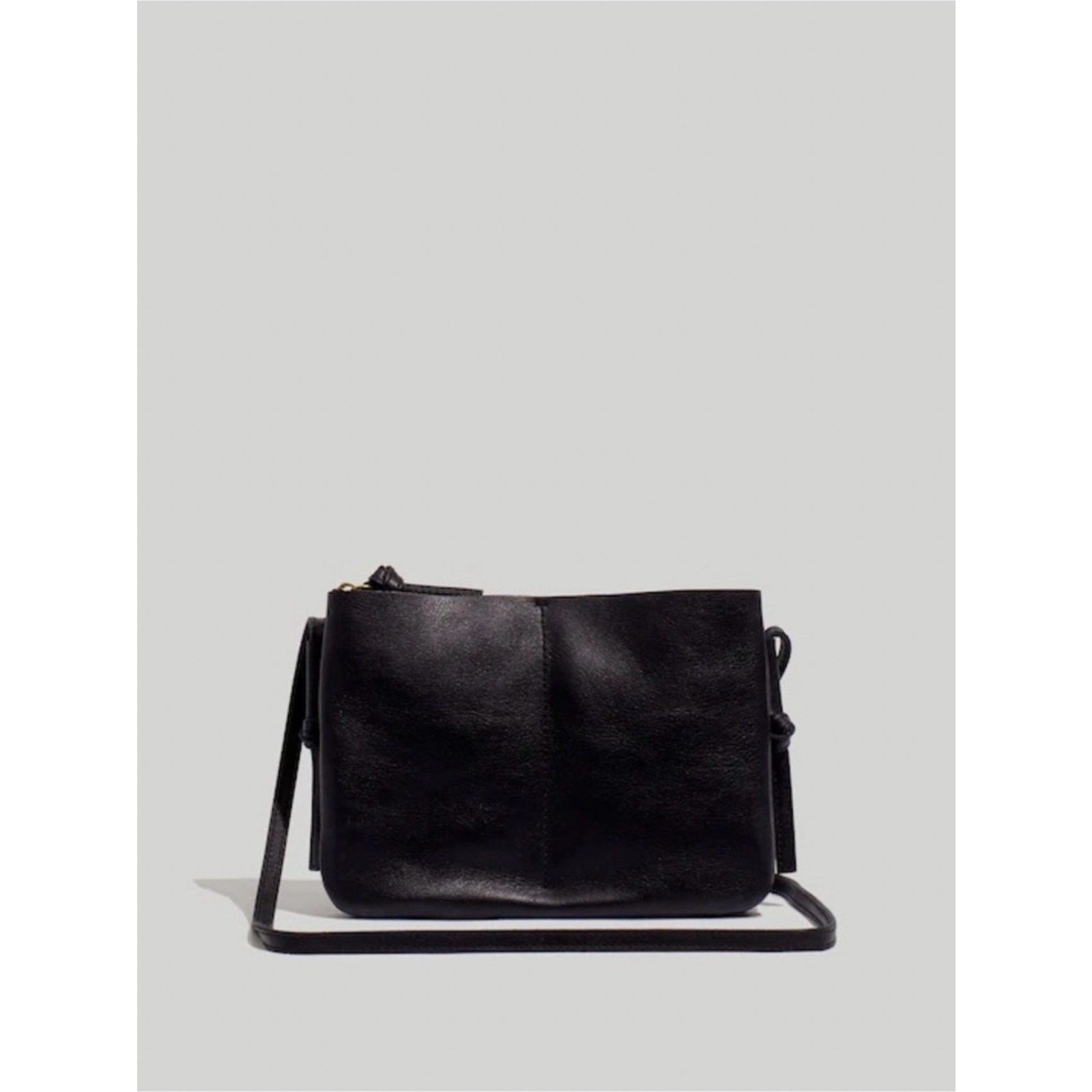 Madewell The Knotted Crossbody Black Leather NWT