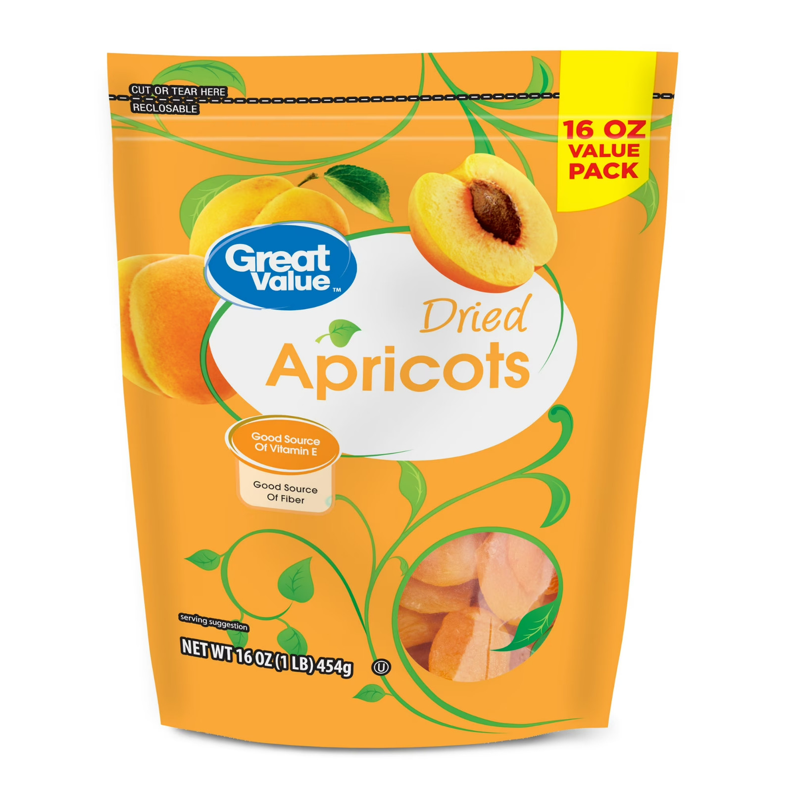 New Great Value Dried Apricots, 16 Oz .. New Great Value Dried Apricots, 16 Oz ..