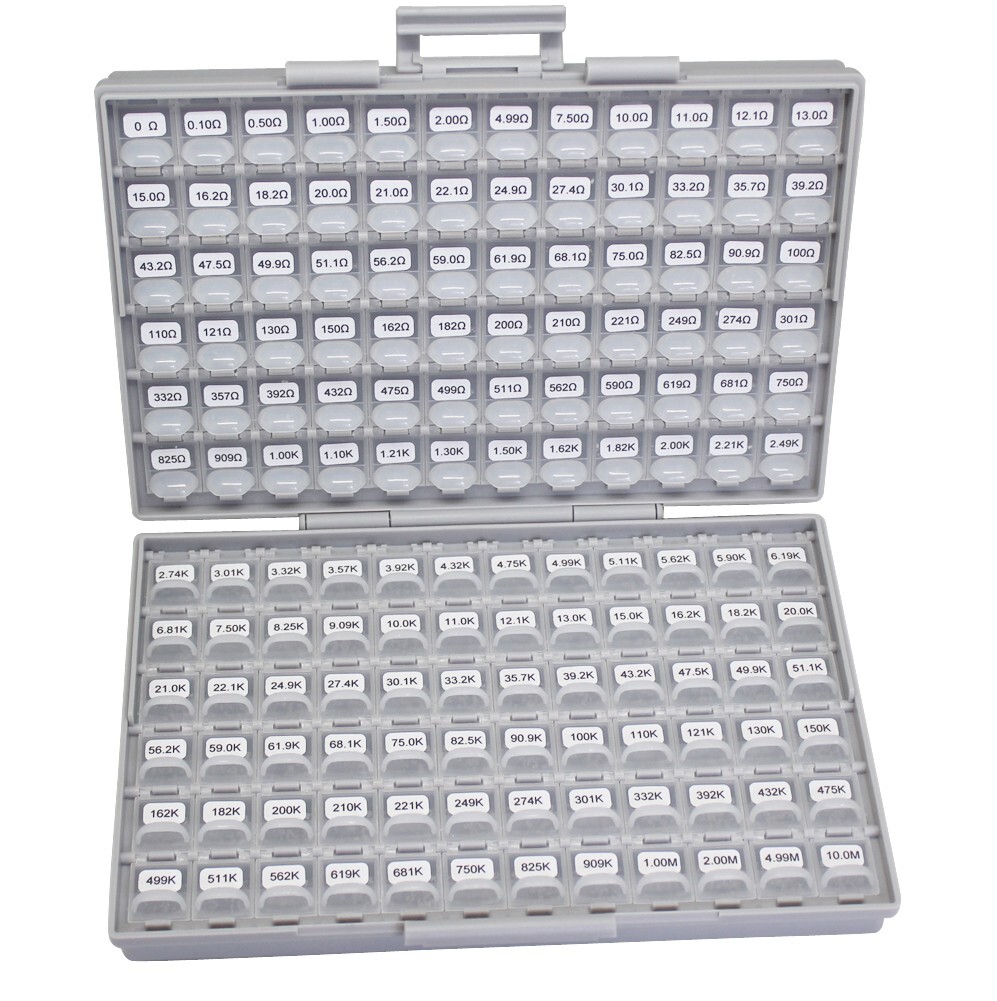 AideTek SMD 0603 144 values EIA E-96 1% 200PC/Value Resistor kit in BOX-ALL-144