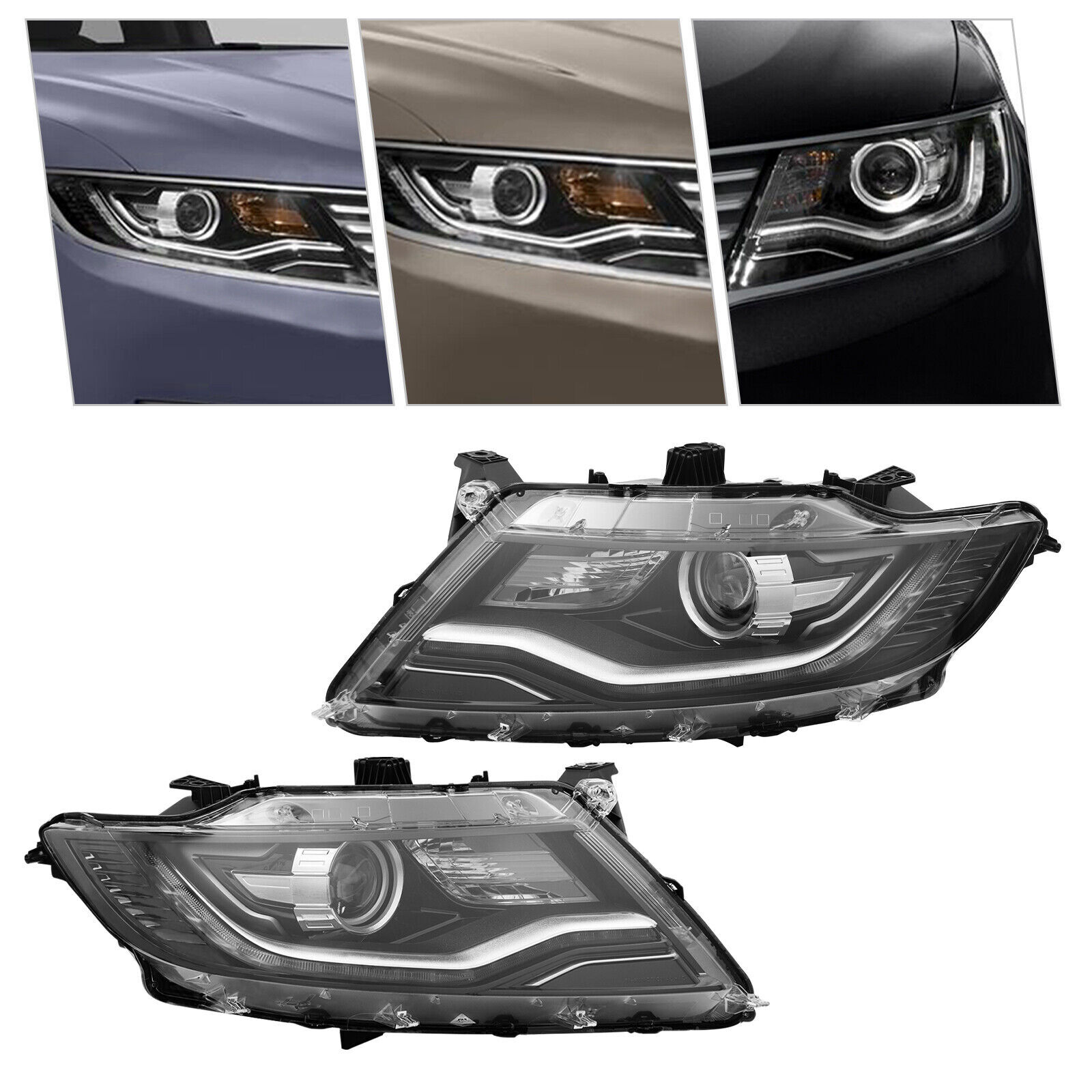 For 2016-2018 Lincoln MKX Xenon/HID Headlight Headlamps Non-AFS Left/Right Side