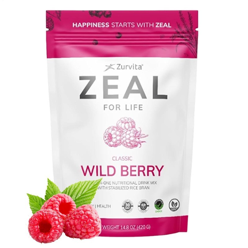 Zurvita - Zeal For Life 30-Day Wellness Bag - Wild Berry Flavor 420 Grams