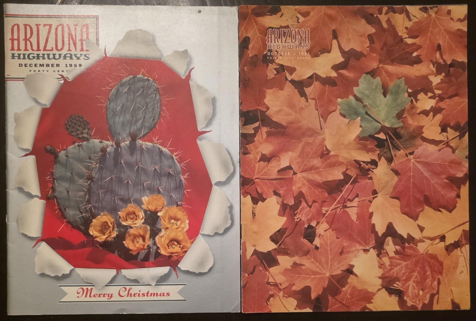 Arizona Hwys Xmas Issue 12/59 Arizona’s Mountain Birds Autumn Leaves 10/51 Lot Arizona Hwys Xmas Issue 12/59 Arizona’s Mountain Birds Autumn Leaves 10/51 Lot