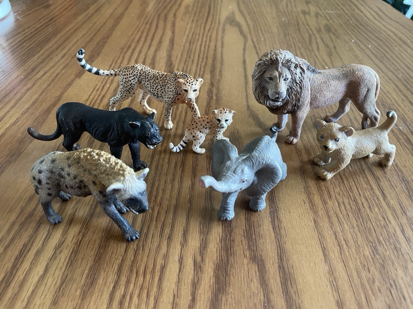 Lot 7 Schleich Safari Ltd African Animals Used Great Shape Lion Leopard Elephant