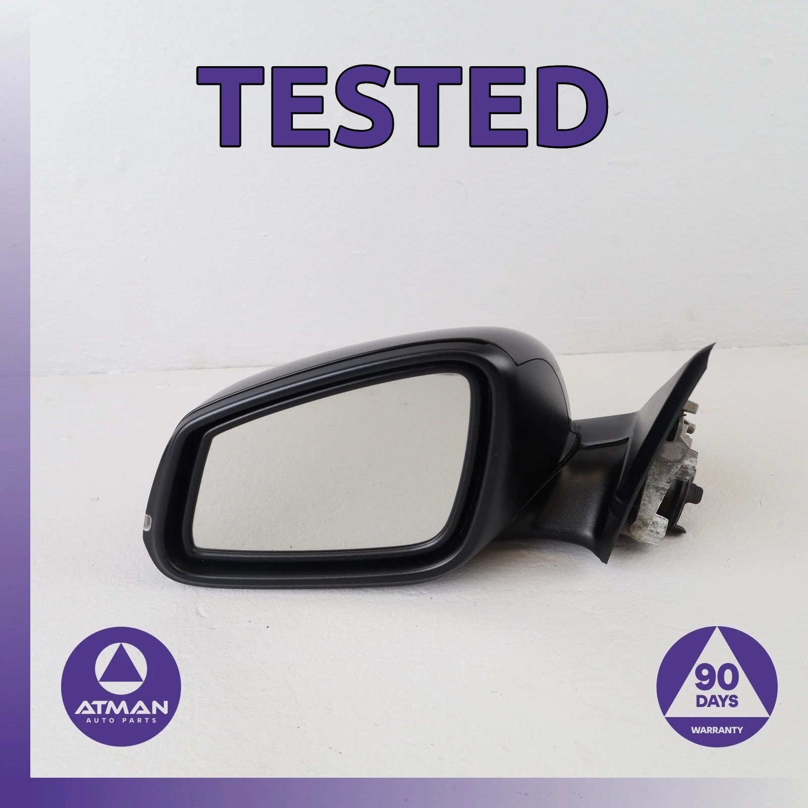 12-15 BMW F30 328i 335i Left Driver Side Rear View Mirror 7245135 OEM