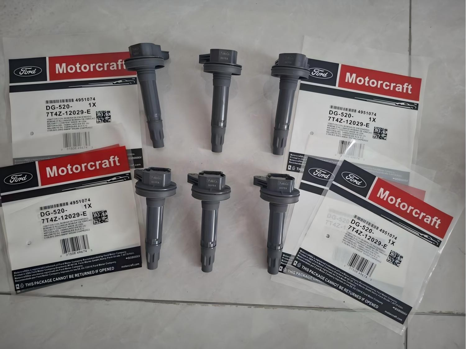 NEW 6PCS DG-520 OEM QUALITY Ignition Coils For 07-13 Lincoln Mercury 3.5L 3.7L