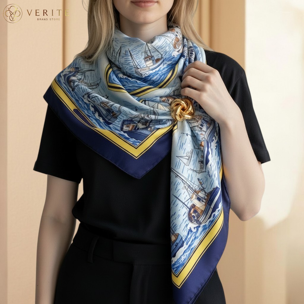 RARE VINTAGE HERMES Silk Scarf \