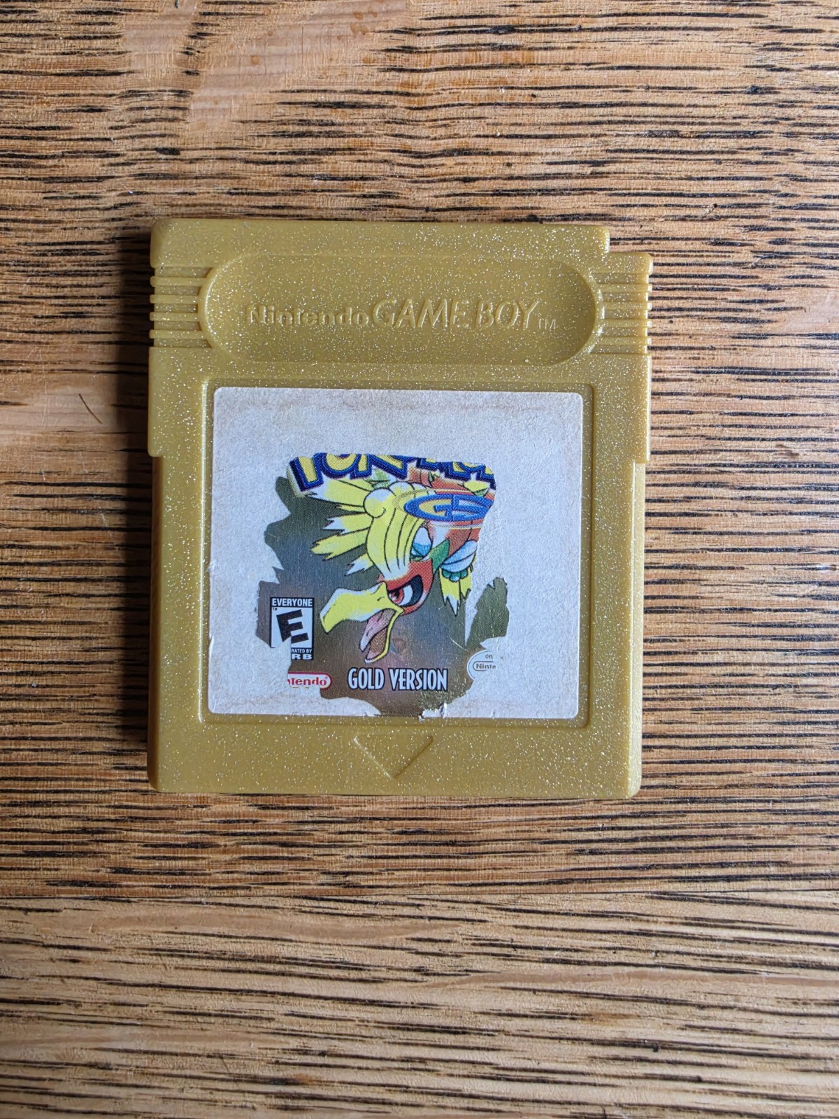Pokemon Gold Version Gameboy, 2000 (UNTESTED Damaged Label)