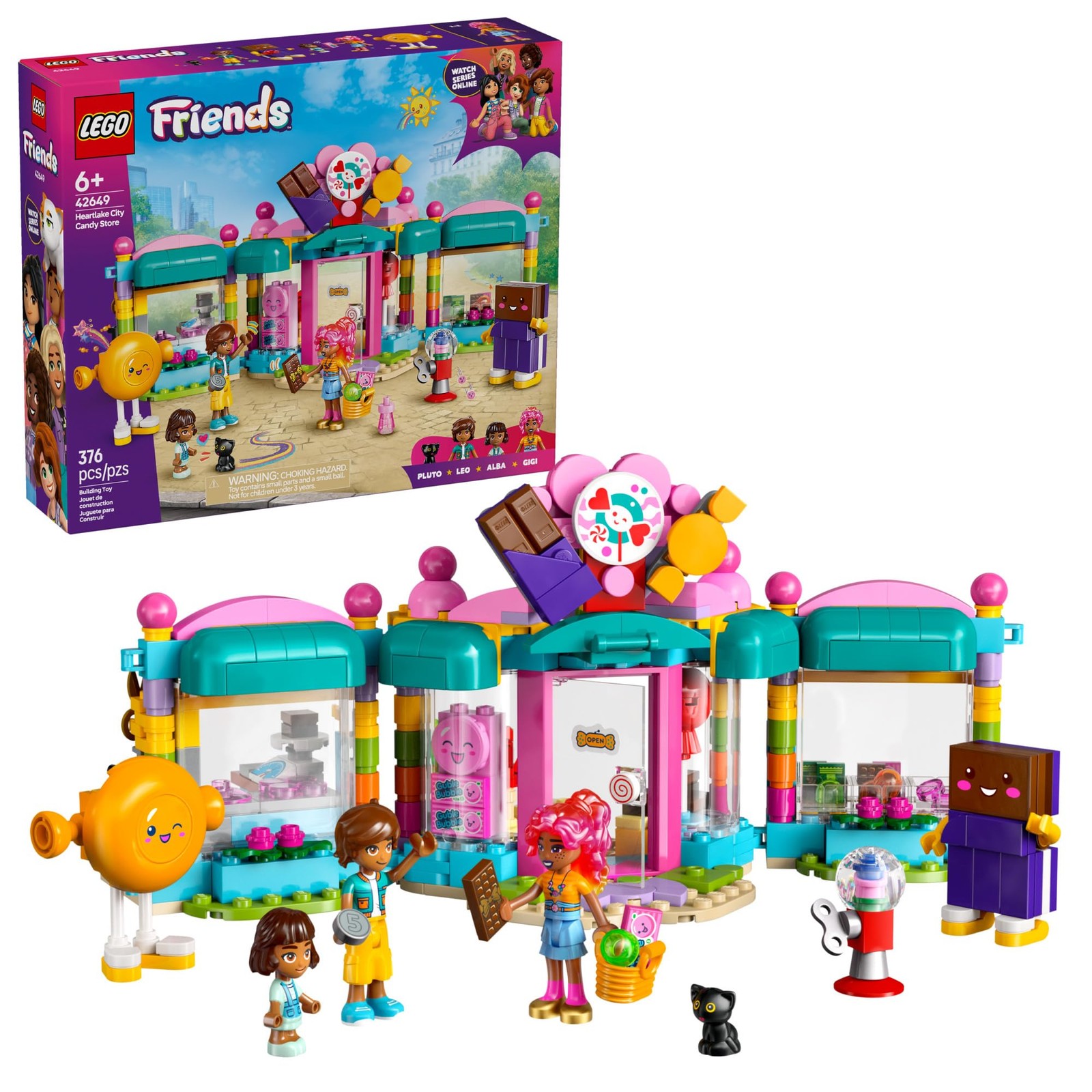 LEGO Friends Heartlake City Candy Store Building Toy - Pretend Multicolor LEGO Friends Heartlake City Candy Store Building Toy - Pretend Multicolor