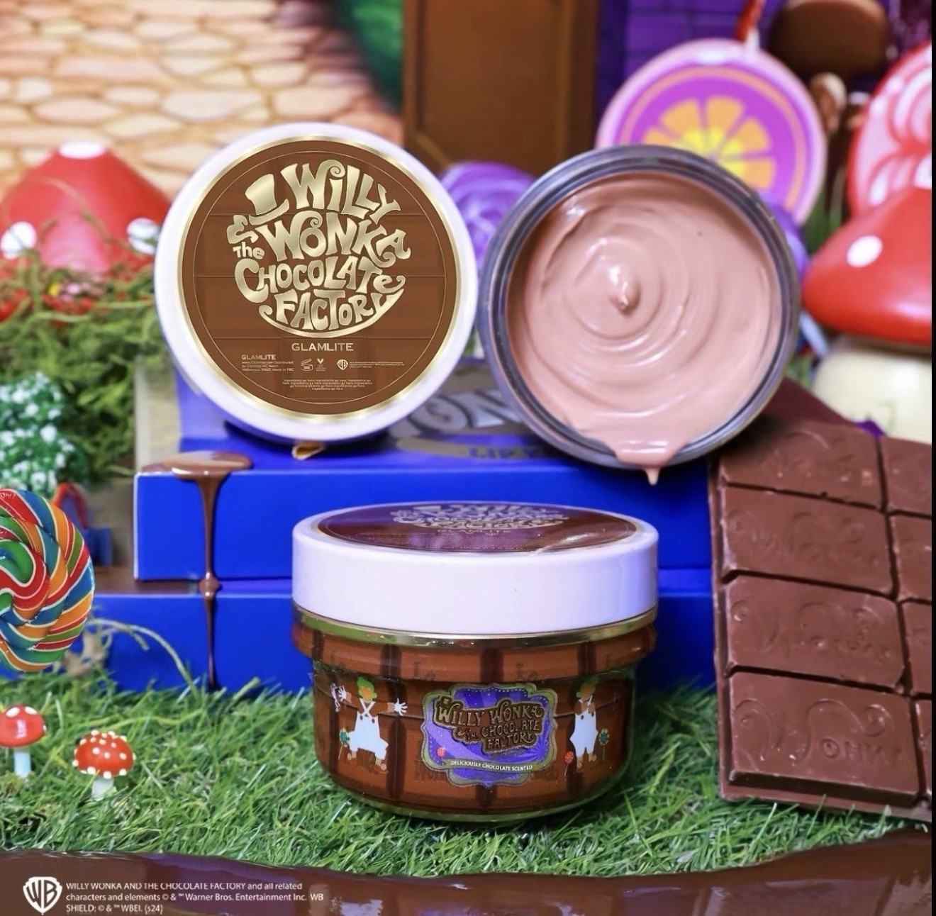 Glamlite x Wonka Body Butter – Limited Edition New In Box Chocolate Scented Glamlite x Wonka Body Butter – Limited Edition New In Box Chocolate Scented