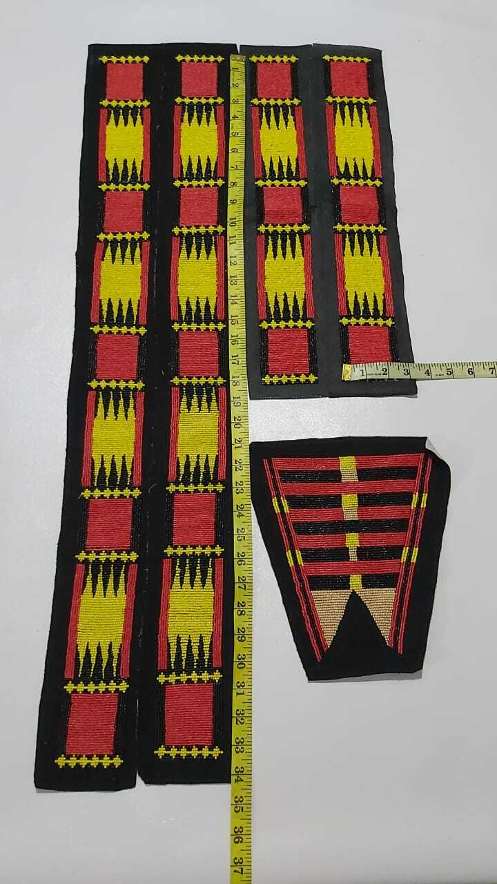 Handmade Old American Sioux Bead work for War Shirts / Pants / Legging BWD163 Handmade Old American Sioux Bead work for War Shirts / Pants / Legging BWD163