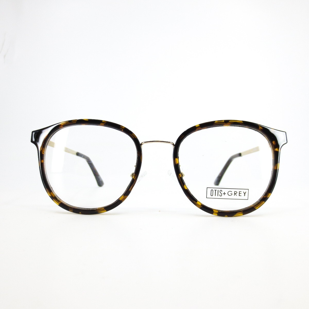 OTIS + GREY OG20206 TO/G Gold brown Womens Round Full Rim Eyeglasses 50-19-140