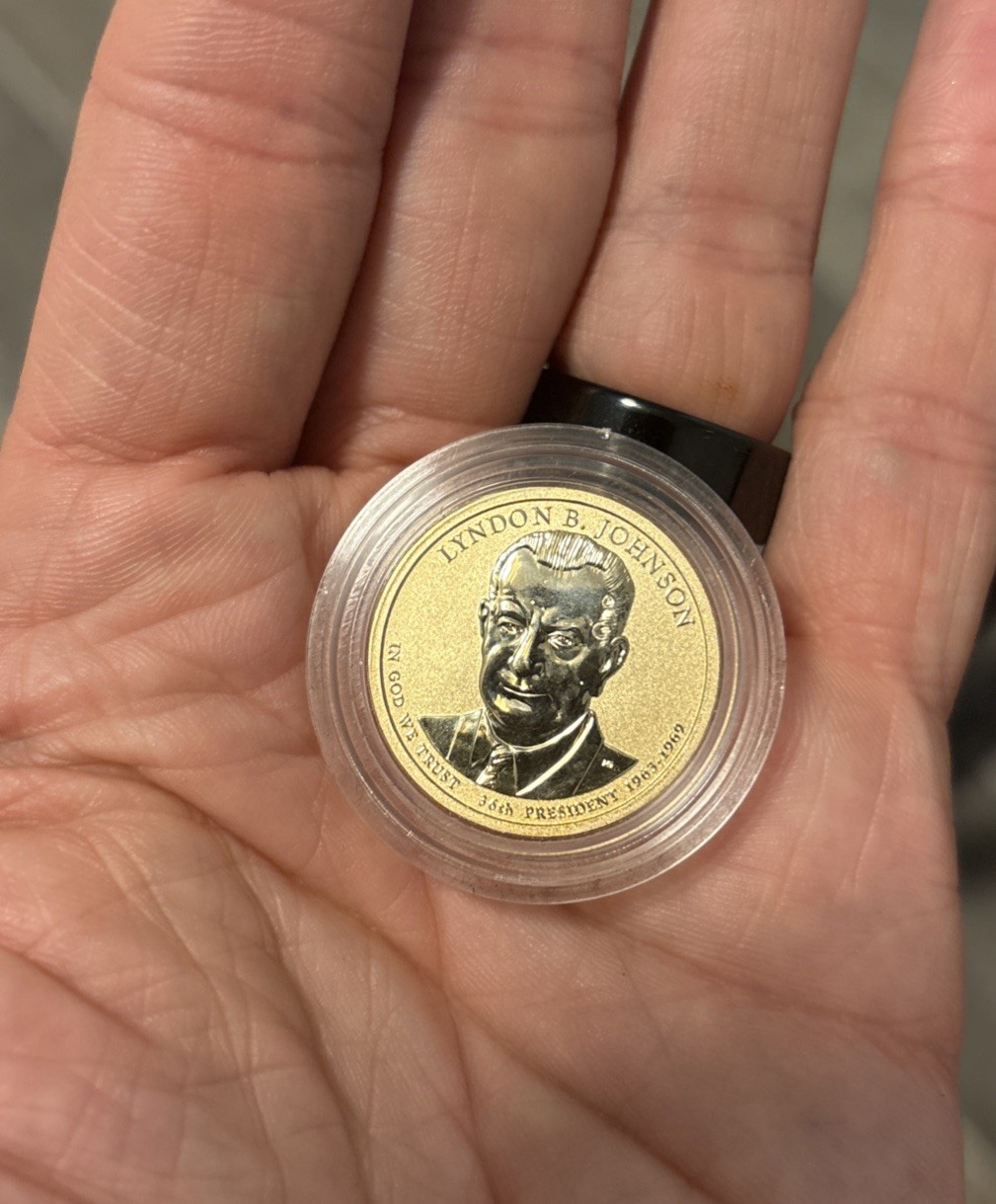 2015P Lyndon B Johnson  Reverse Proof Presidential Coin    Key LBJ