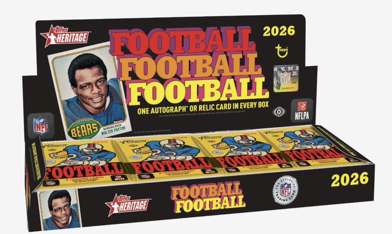 2026 Topps Heritage Football Hobby Box Factory Sealed NFL -PREORDER