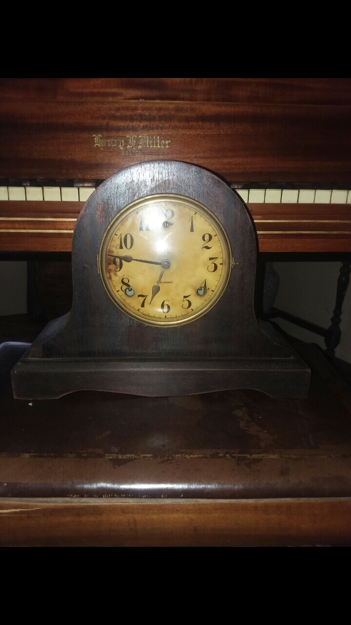 Antique Vintage 1896 Gilbert Mantel Clock working Antique Vintage 1896 Gilbert Mantel Clock working