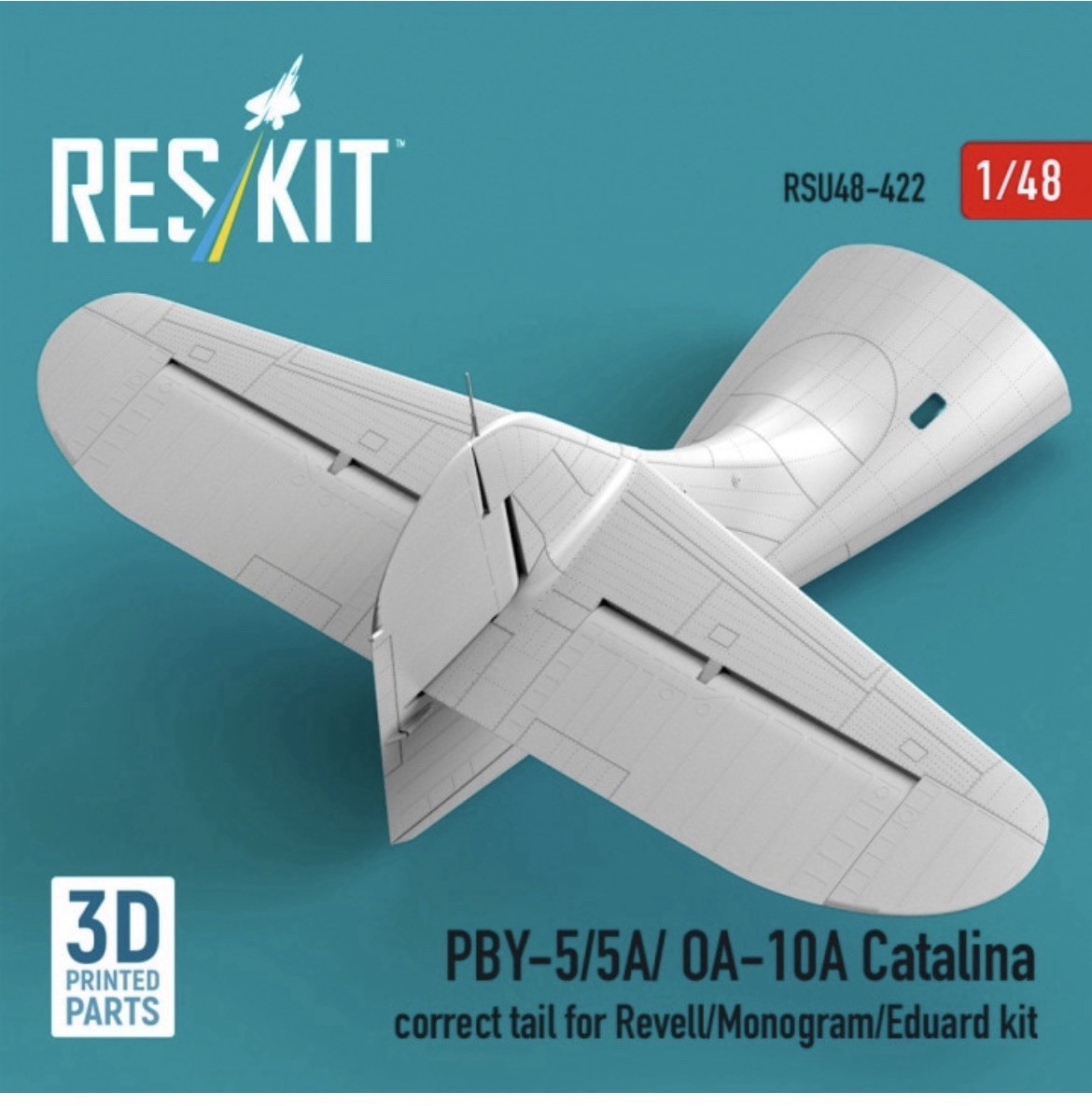 1/48 ResKit #480422 PBY Catalina Correct Tail For Revell/Eduard Kit