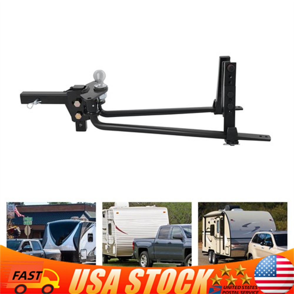 8000lbs Weight Distribution Hitch Trailer Hitch Black Trailer Hitch Device