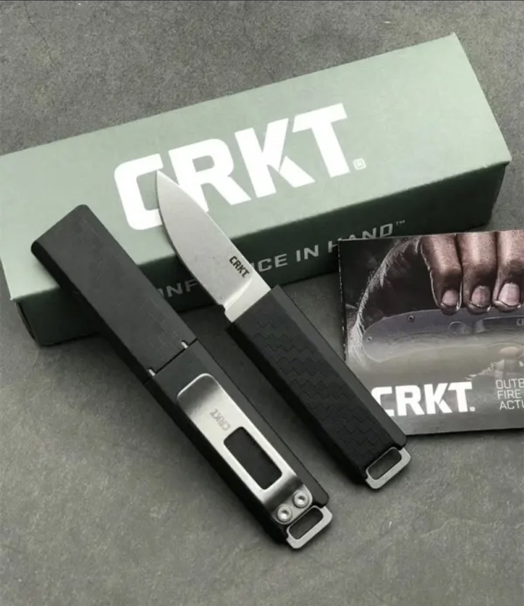CRKT Scribe 2425 Pocket Knife EDC Slim Sheath Black New In Box