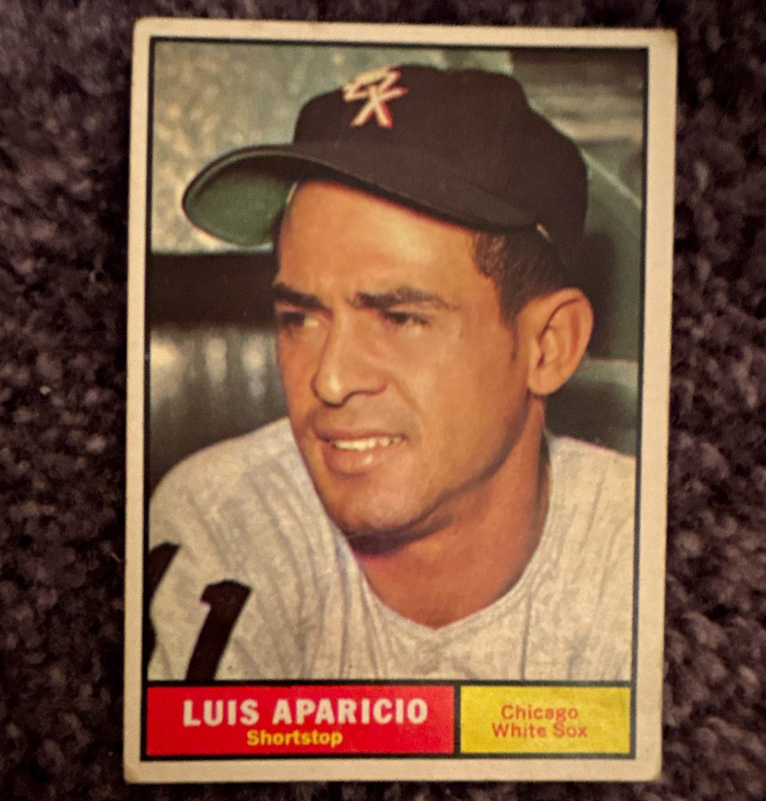Topps 1961 Luis Aparicio Card #440 Base Set Chicago White Sox