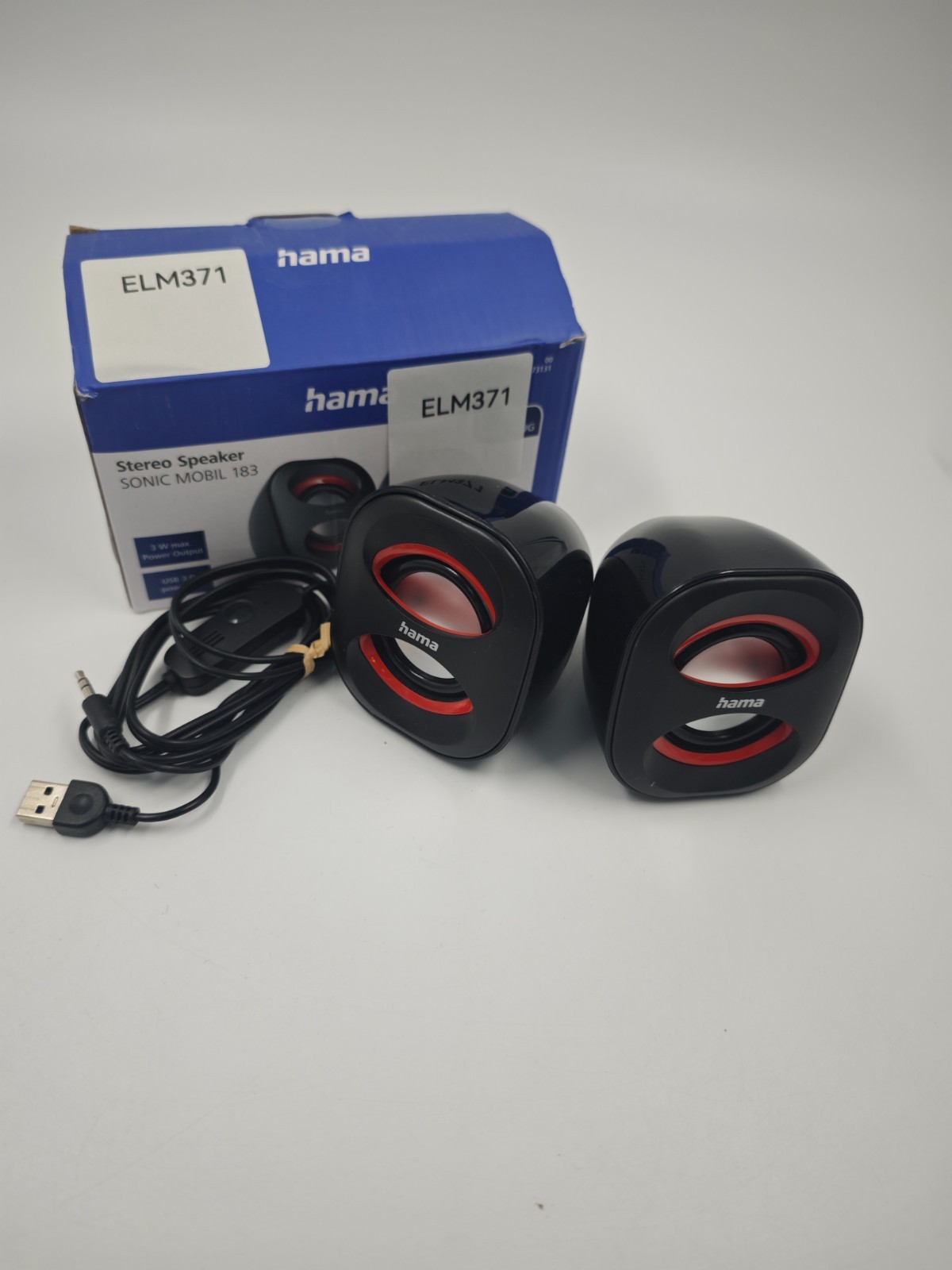 Hama Sonic Mobil 183 Notebook Speaker Black/Red (00173131)