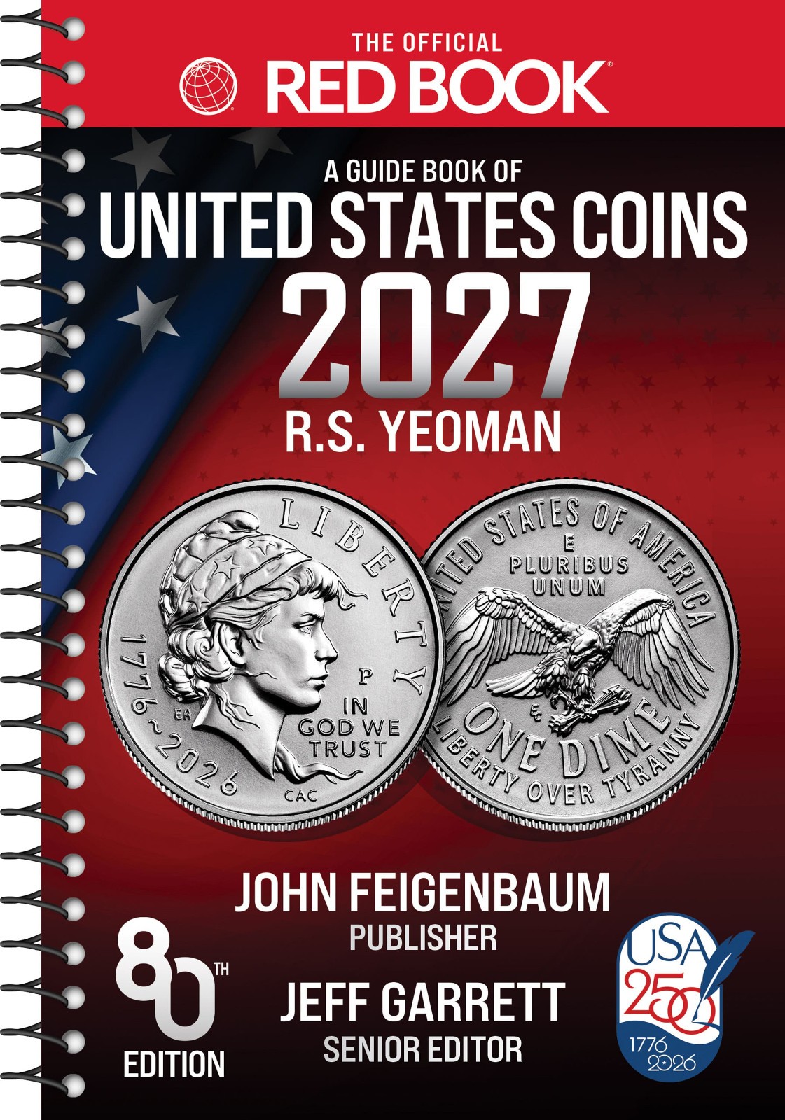 2027 Whitman Red Book of United States Coins 80th Spiral coin guide price Yeoman